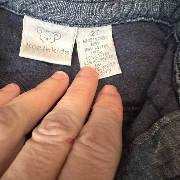 Koala Kids Blue Jean Jacket with Black Accents - Picture 3 of 3